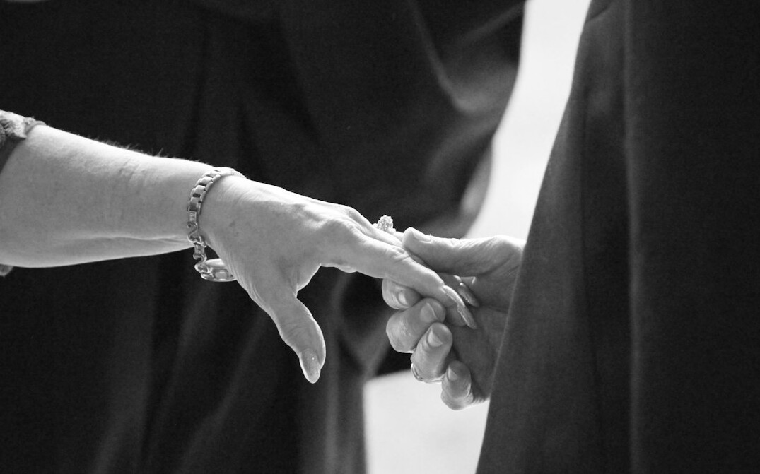 Two business partners shaking hands